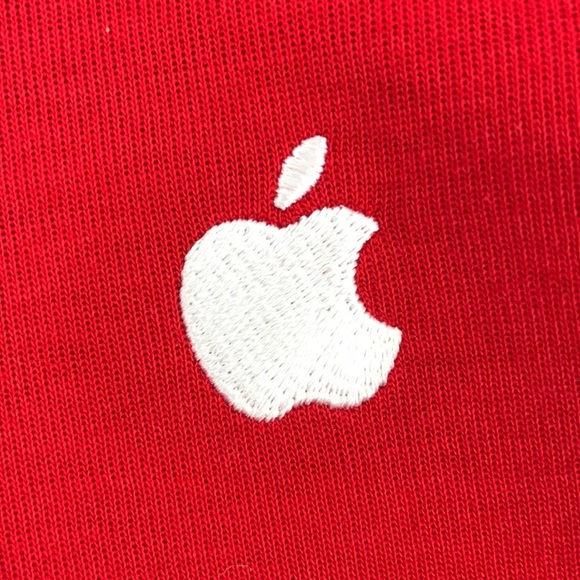 APPLE Official Holiday Track Men's Half Zip-Up Sweater - Picture 3 of 5